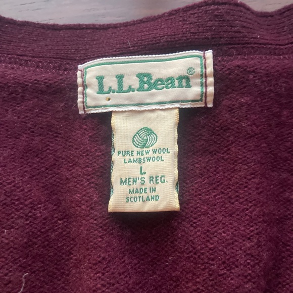 Vintage L.L. Bean wool cardigan sweater - Picture 2 of 3